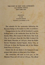 Dedication of the Bayonne B...