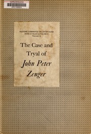 Zenger's own story : a ...